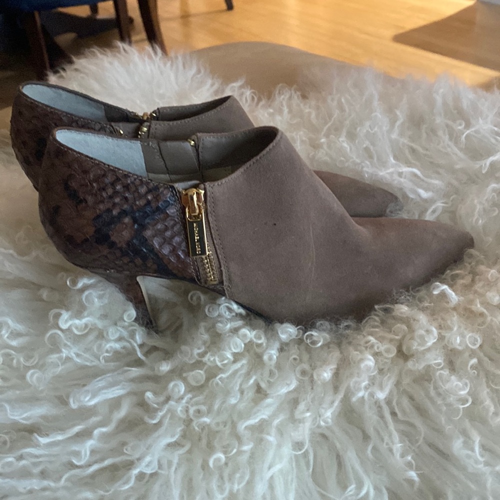 Michael by Michael Kors tan Suede and Snakeskin bootie new without tags.